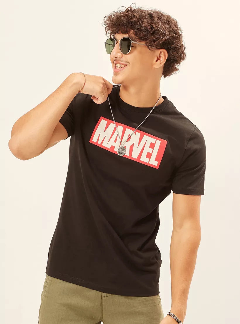 Splash Printed Slim Fit T-shirt