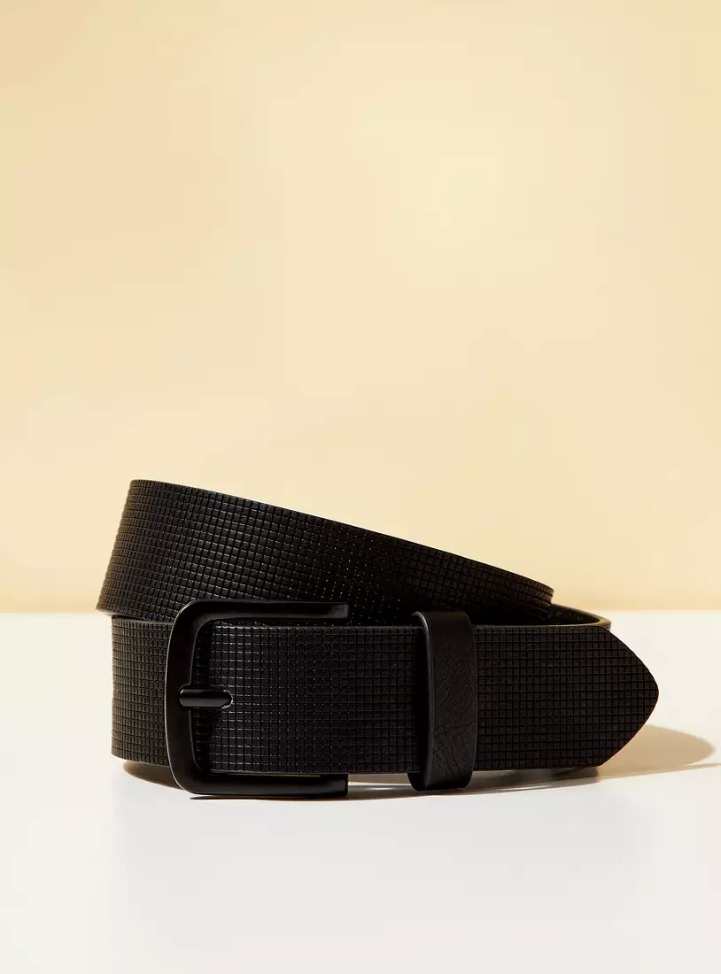 Max Textured Belt with Pin Buckle Closure