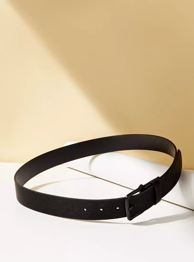 Max Textured Belt with Pin Buckle Closure