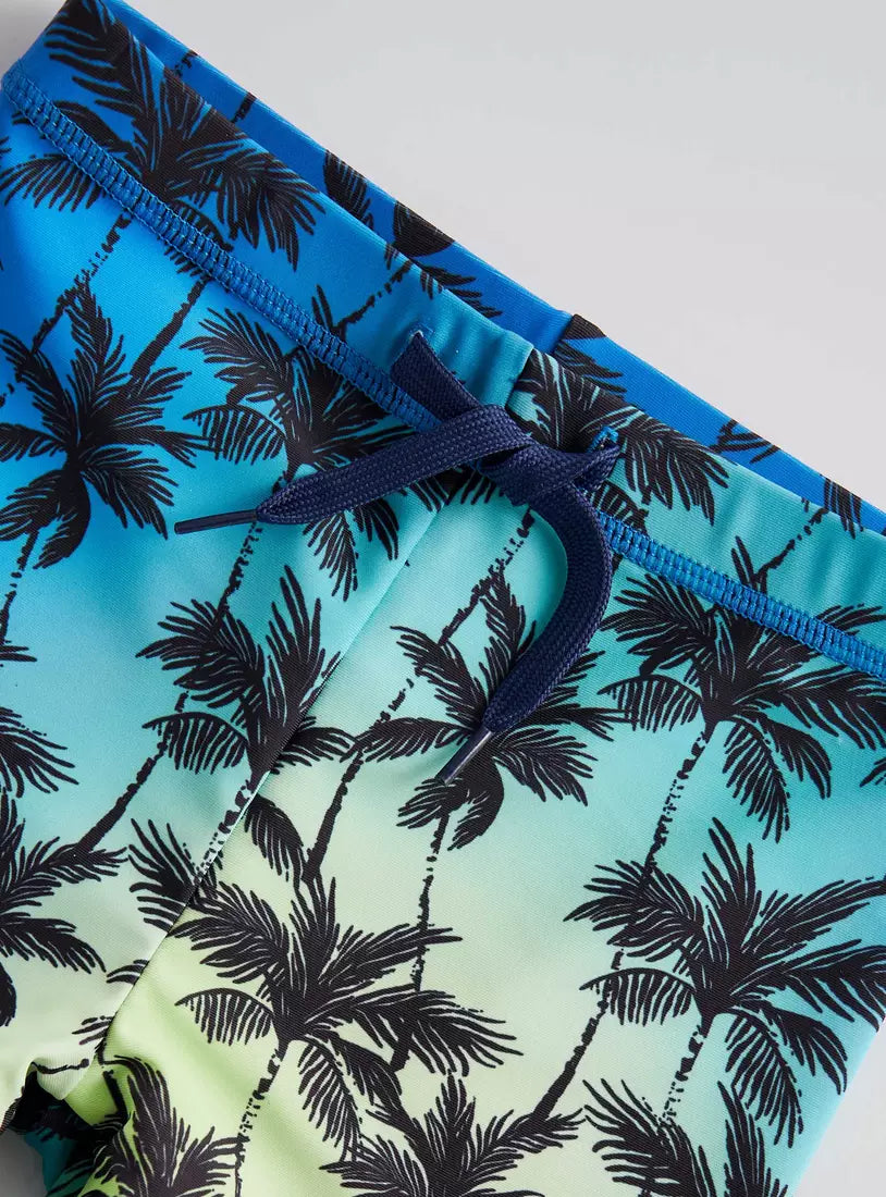Max All-Over Tropical Print Swim Shorts