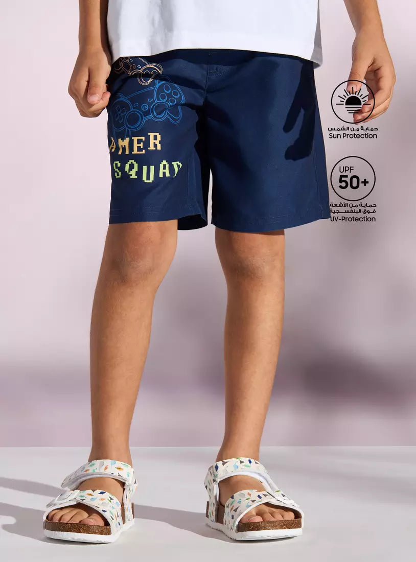 Max Gamer Print Swim Shorts