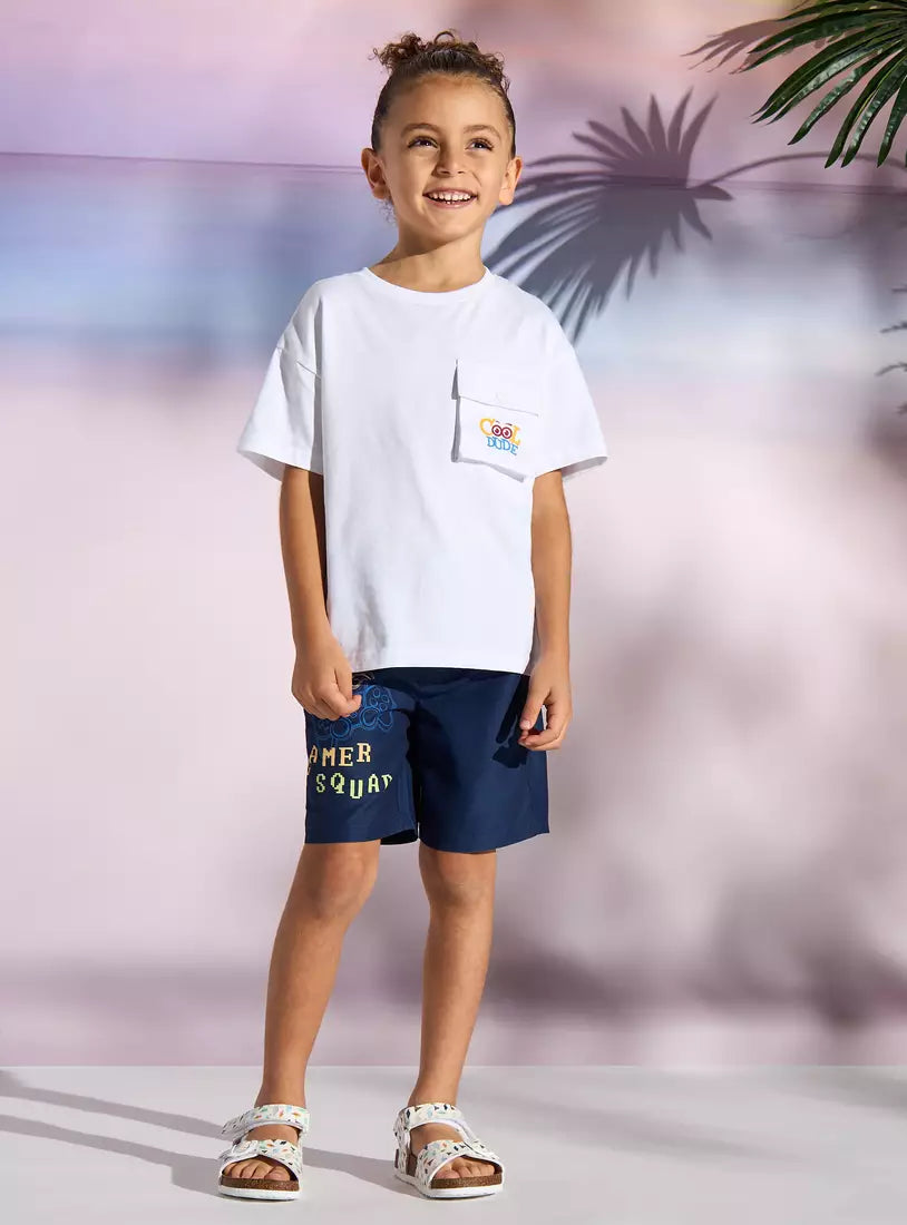 Max Gamer Print Swim Shorts