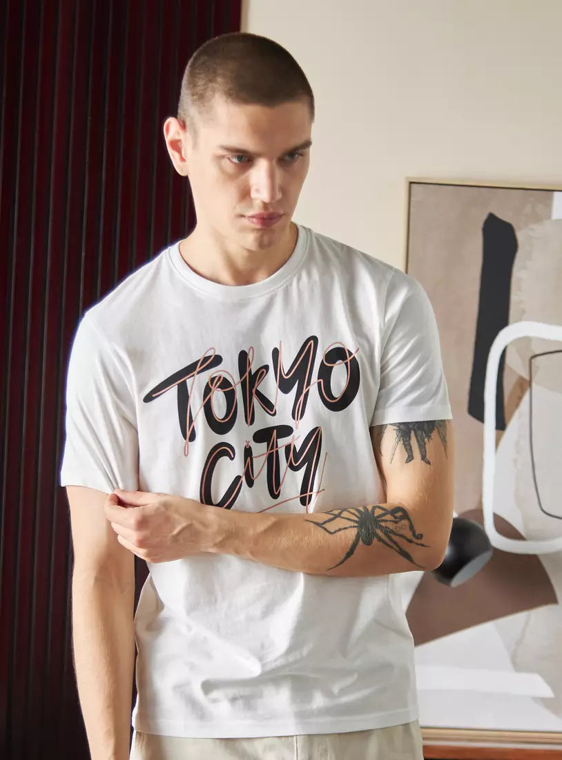 Max Tokyo City Graphic Print T-Shirt