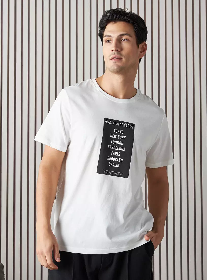 Max Typographic Print Better Cotton T-shirt