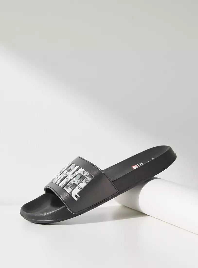 Max Marvel Print Slip-On Slides