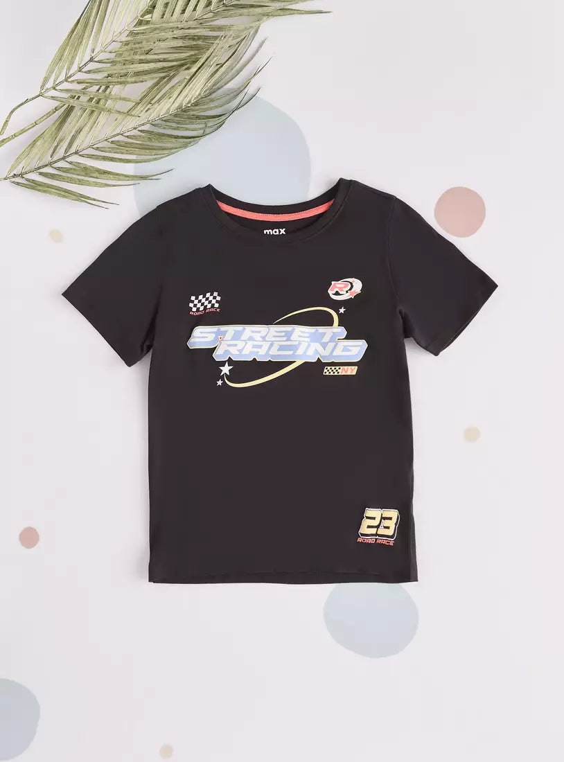Max Street Racing Graphic Print T-shirt