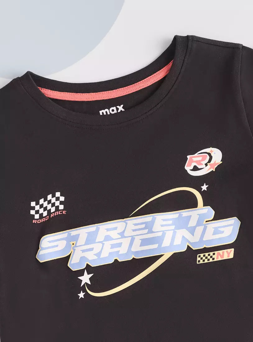 Max Street Racing Graphic Print T-shirt