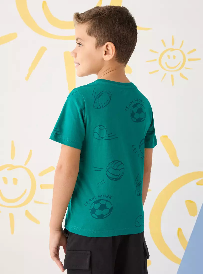 Max Slogan Print T-shirt