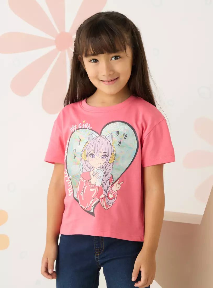 Max Anime Print T-shirt