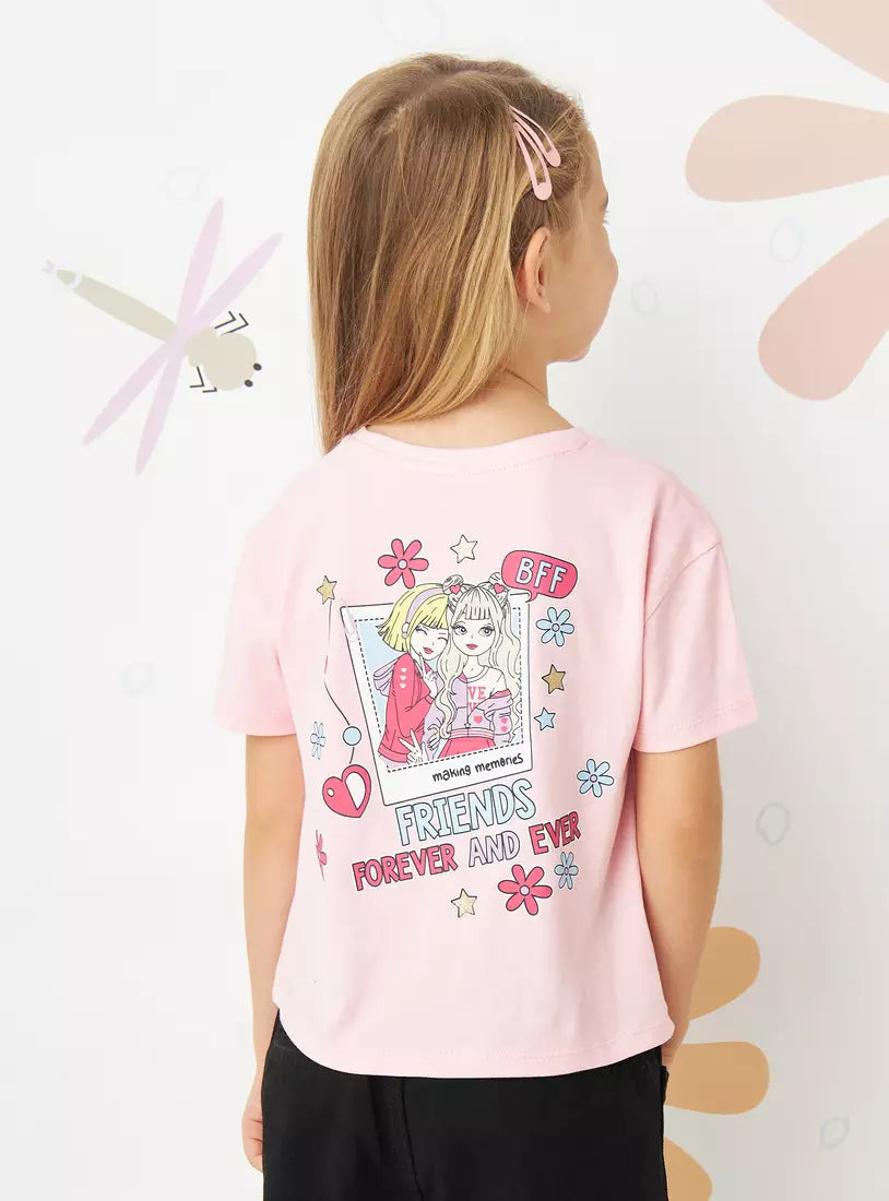 Max Slogan Print T-shirt