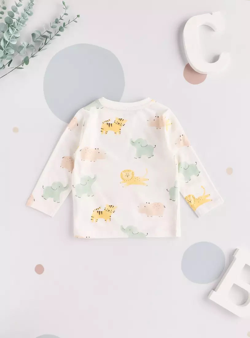 Max All-Over Wild Animals Print T-shirt