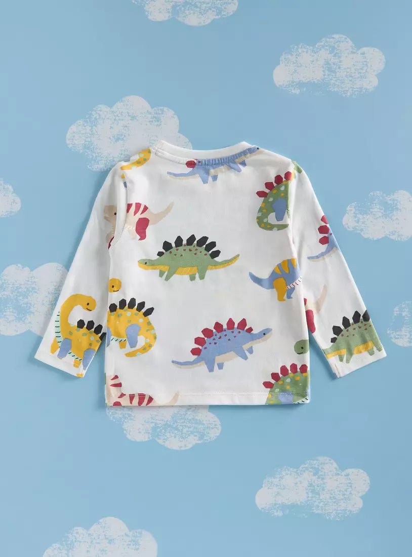 Max All-Over Dinosaur Print T-shirt