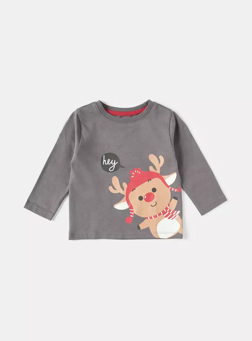 Max Deer Print T-shirt