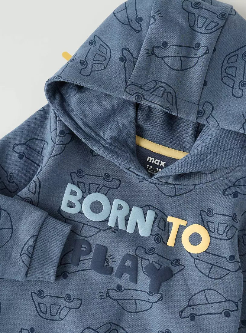 Max All-Over Car Print Hoodie