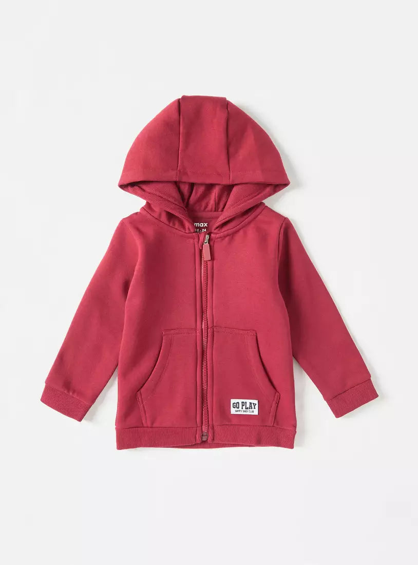 Max Plain Zip Through Hoodie