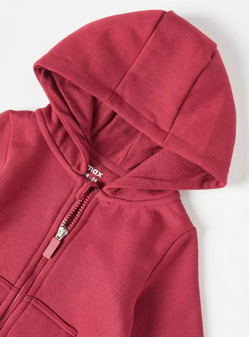 Max Plain Zip Through Hoodie