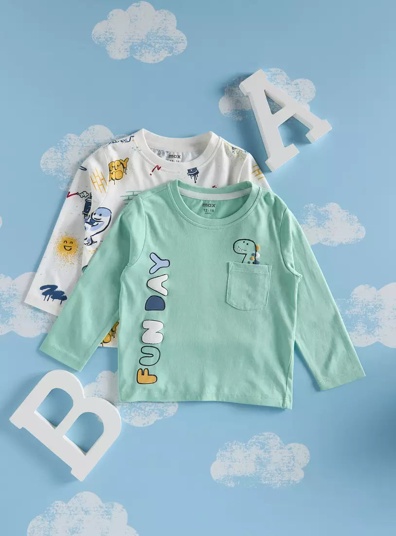 Max Pack of 2 - Printed T-shirt