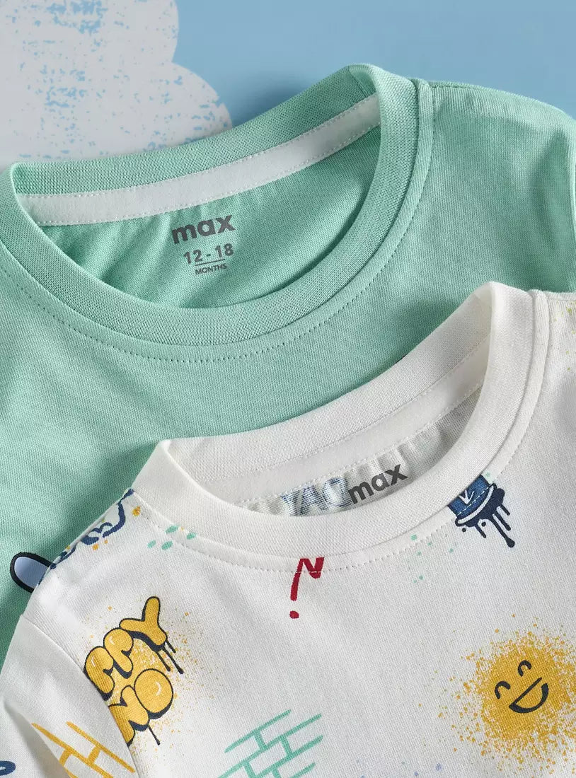 Max Pack of 2 - Printed T-shirt