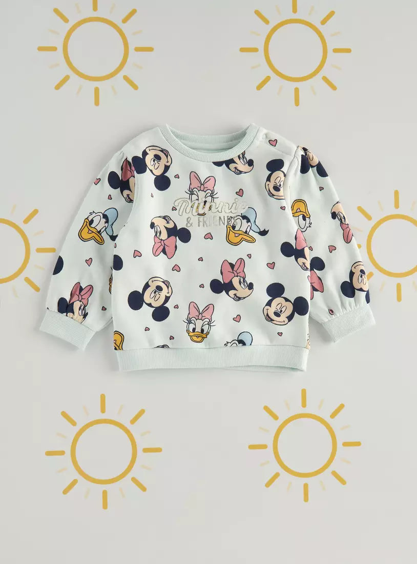 Max All-Over Minnie Mouse and Friends Print Sweatshirt