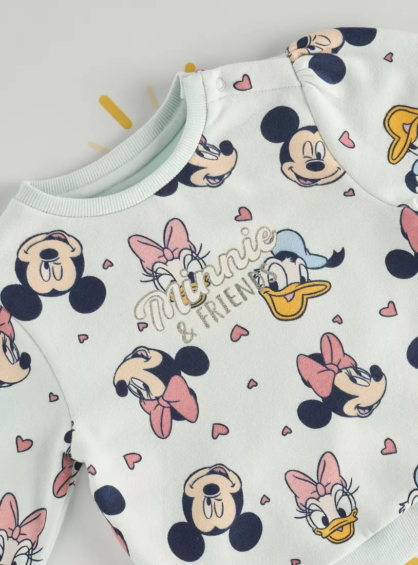 Max All-Over Minnie Mouse and Friends Print Sweatshirt
