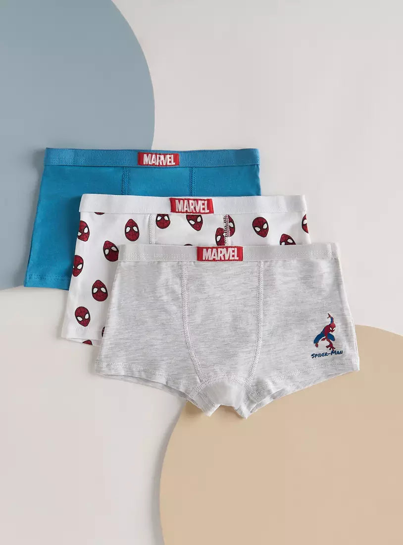 Max Pack of 3 - Spider-Man Print Trunks