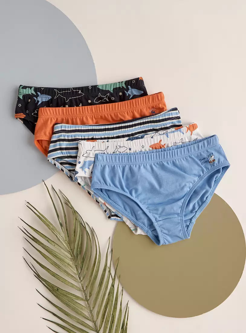 Max Pack of 5 - Printed Briefs