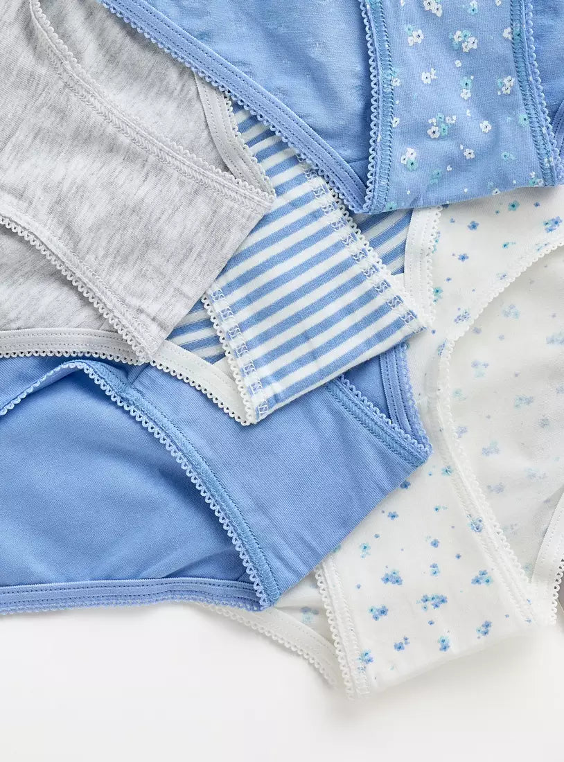Max Pack of 5 - Printed Briefs with Bow Detail