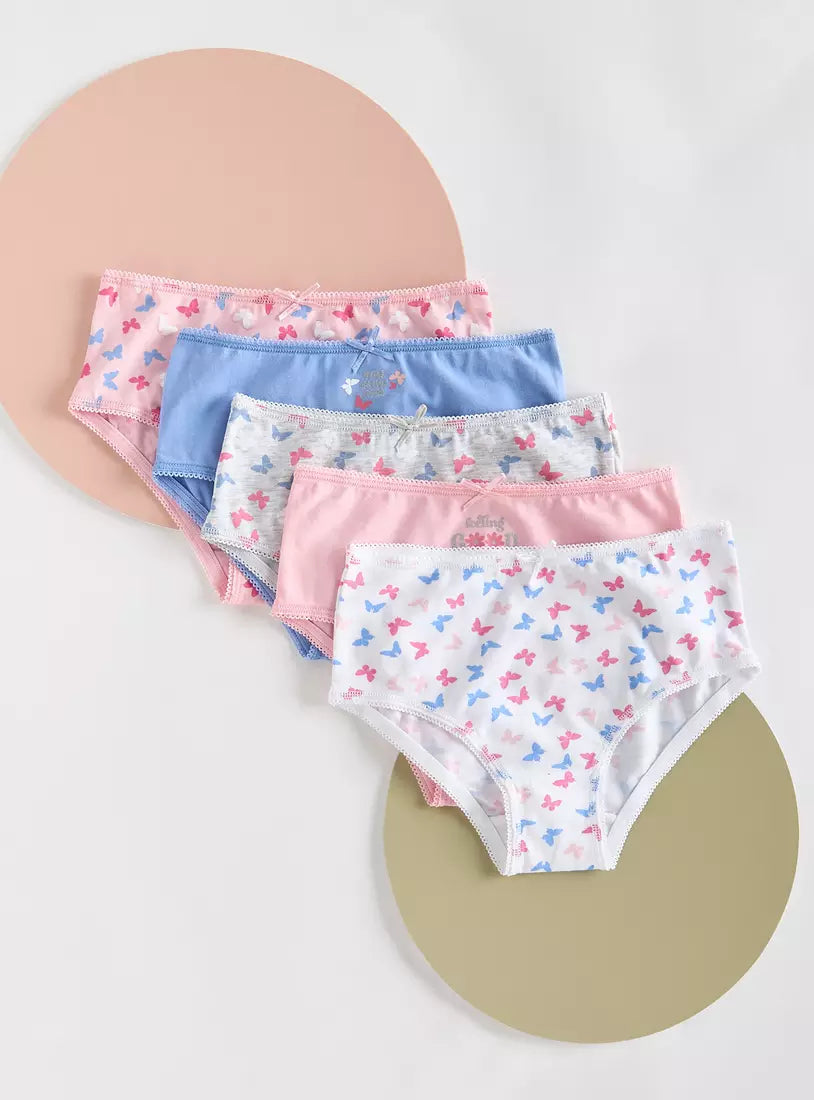Max Pack of 5 - Butterfly Print Briefs
