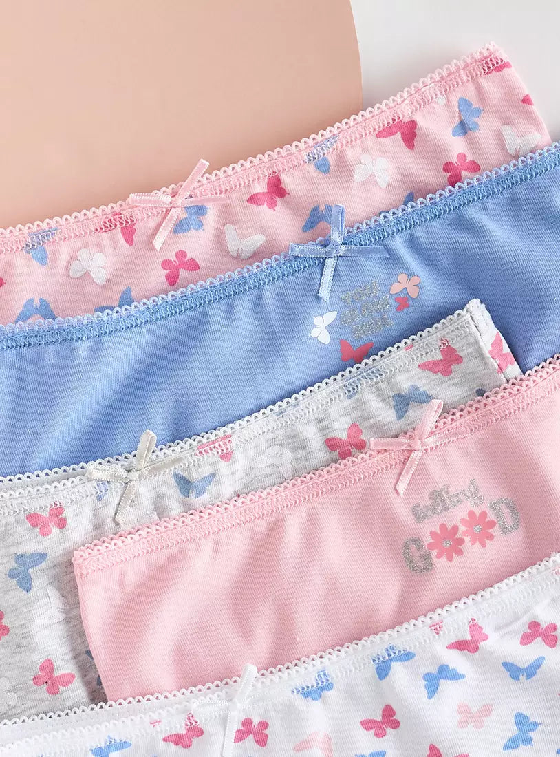 Max Pack of 5 - Butterfly Print Briefs