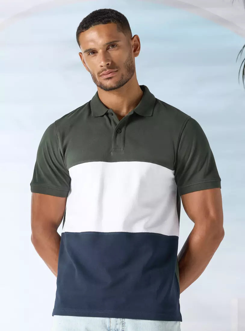 Max Colourblock Polo T-shirt