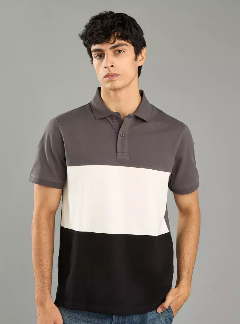 Max Colourblock Polo T-shirt