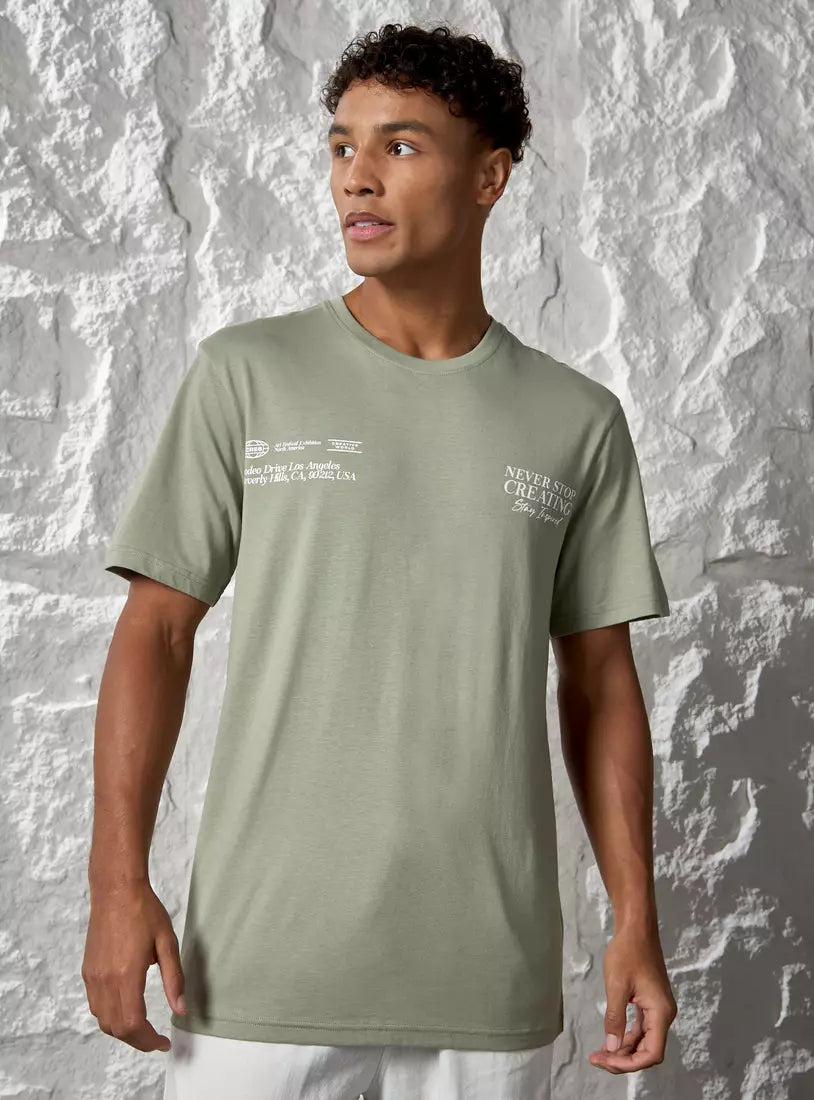 Max Slogan Print T-shirt