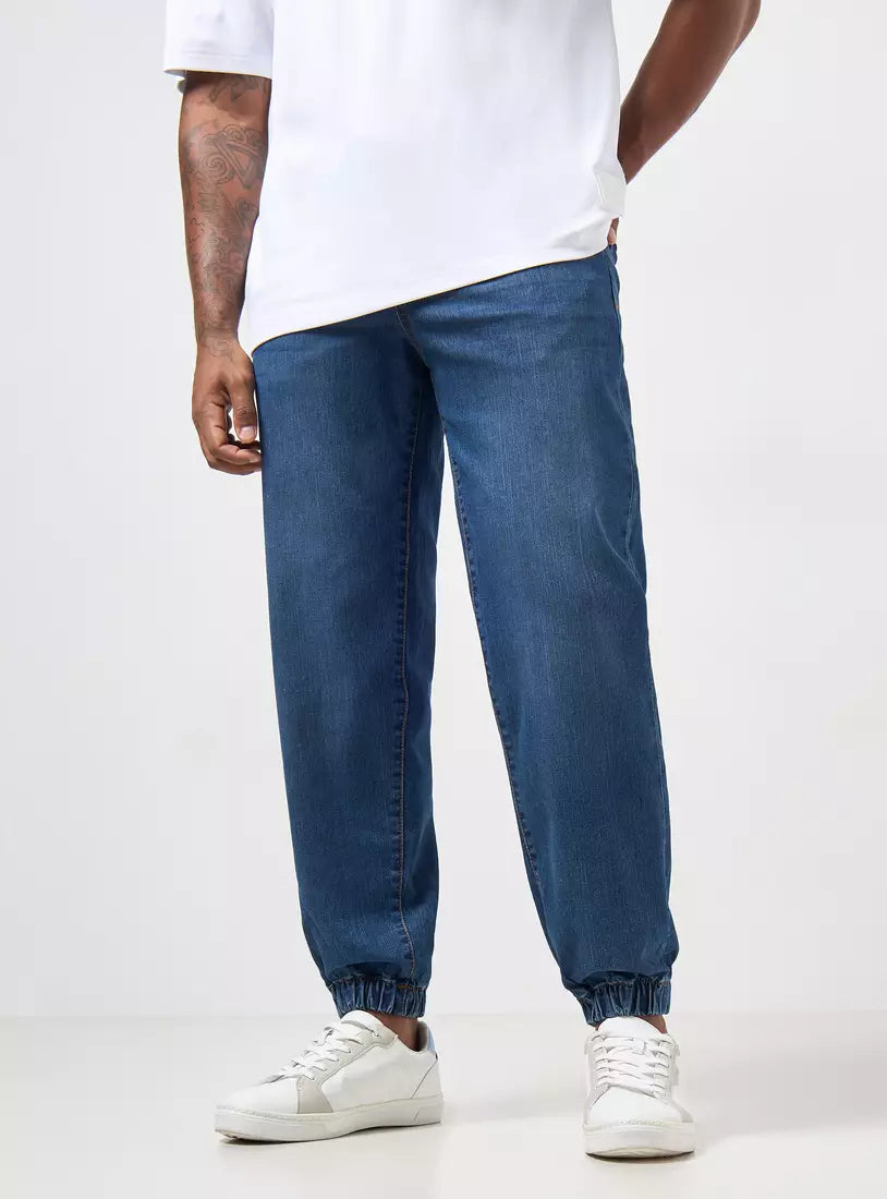 Max Plain Stretchable Jogger Jeans