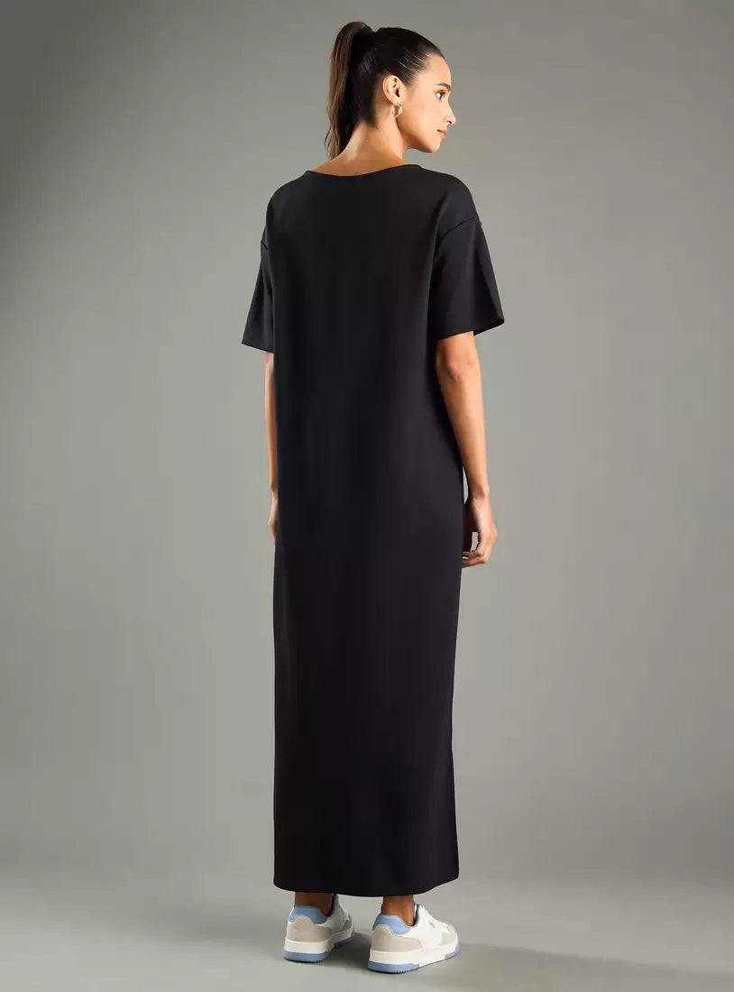 Max Plain V-Neck Maxi Dress