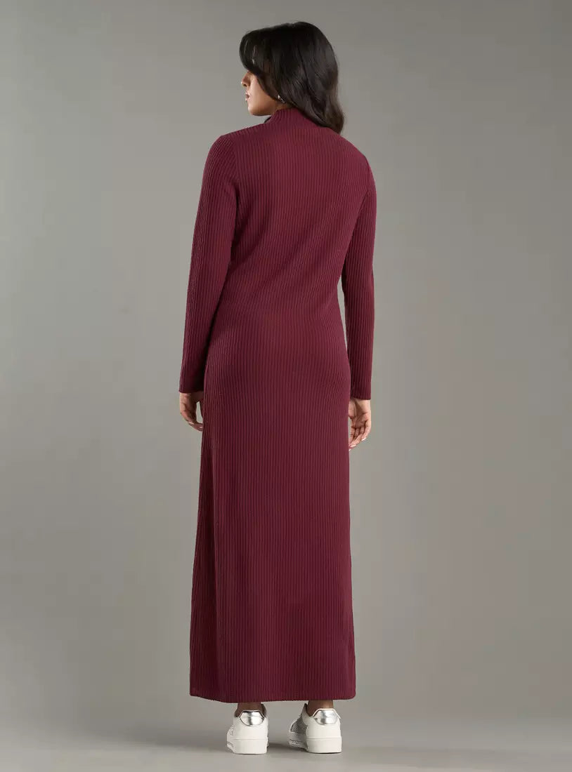 Max Ribbed High-Neck Dress