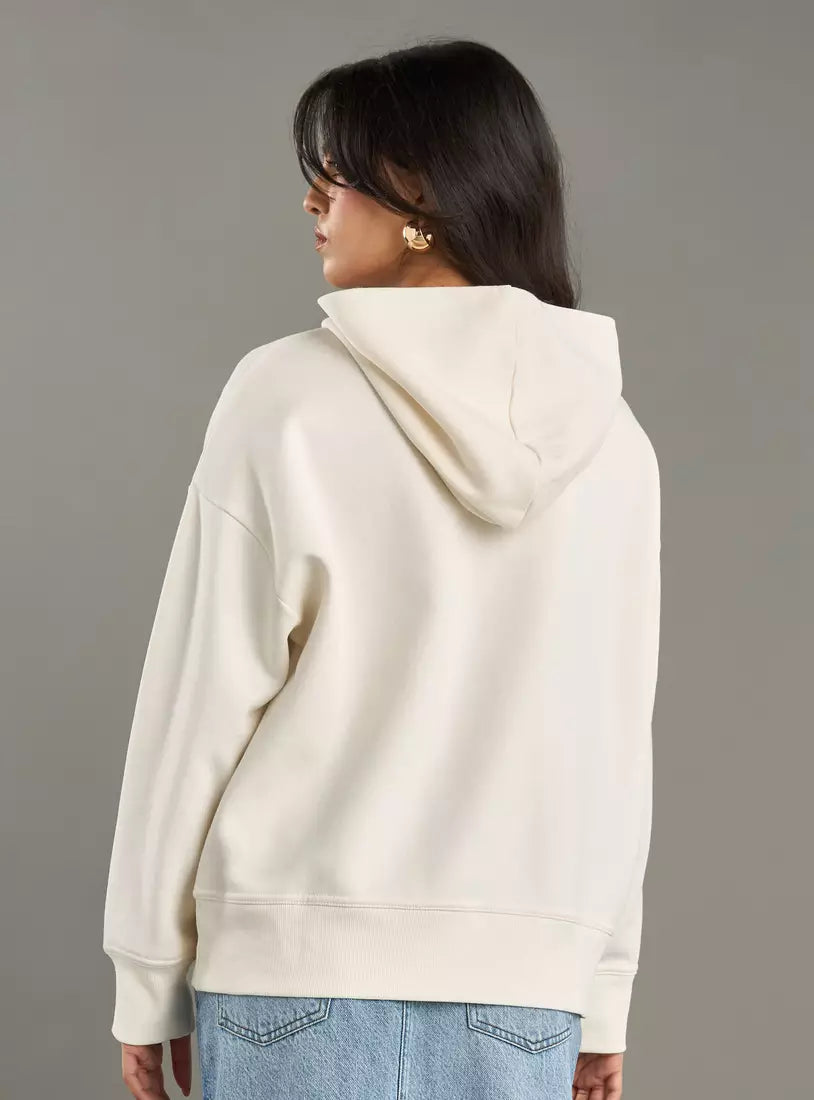 Max Solid Oversized Hooded Sweatshirt
