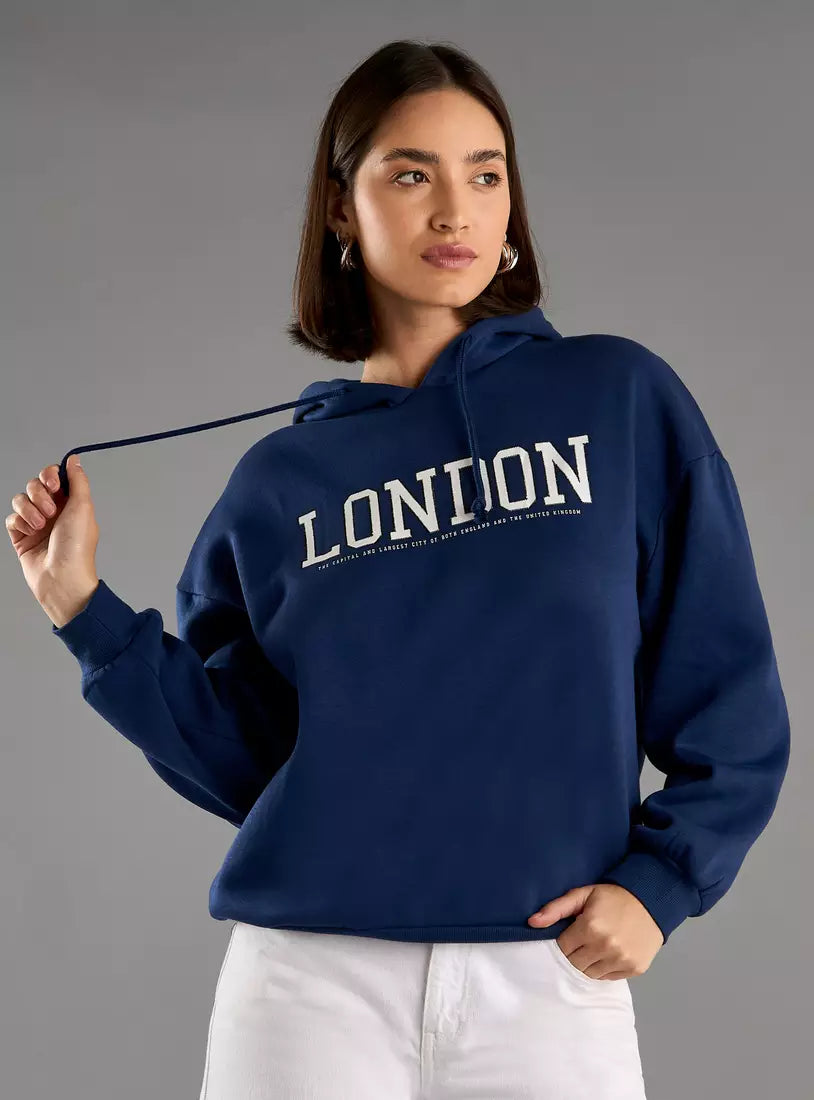 Max Varsity Print Hooded Sweatshirt