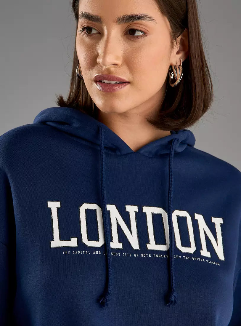 Max Varsity Print Hooded Sweatshirt