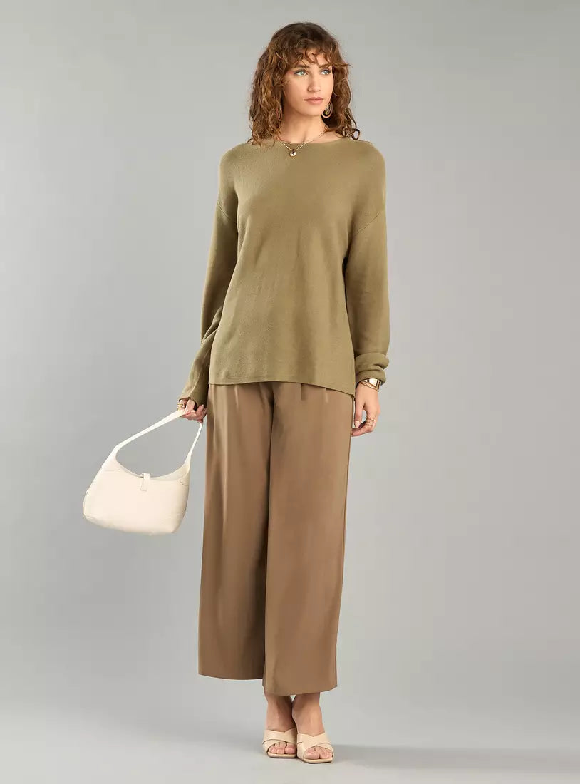 Max Textured Crew Neck Sweater