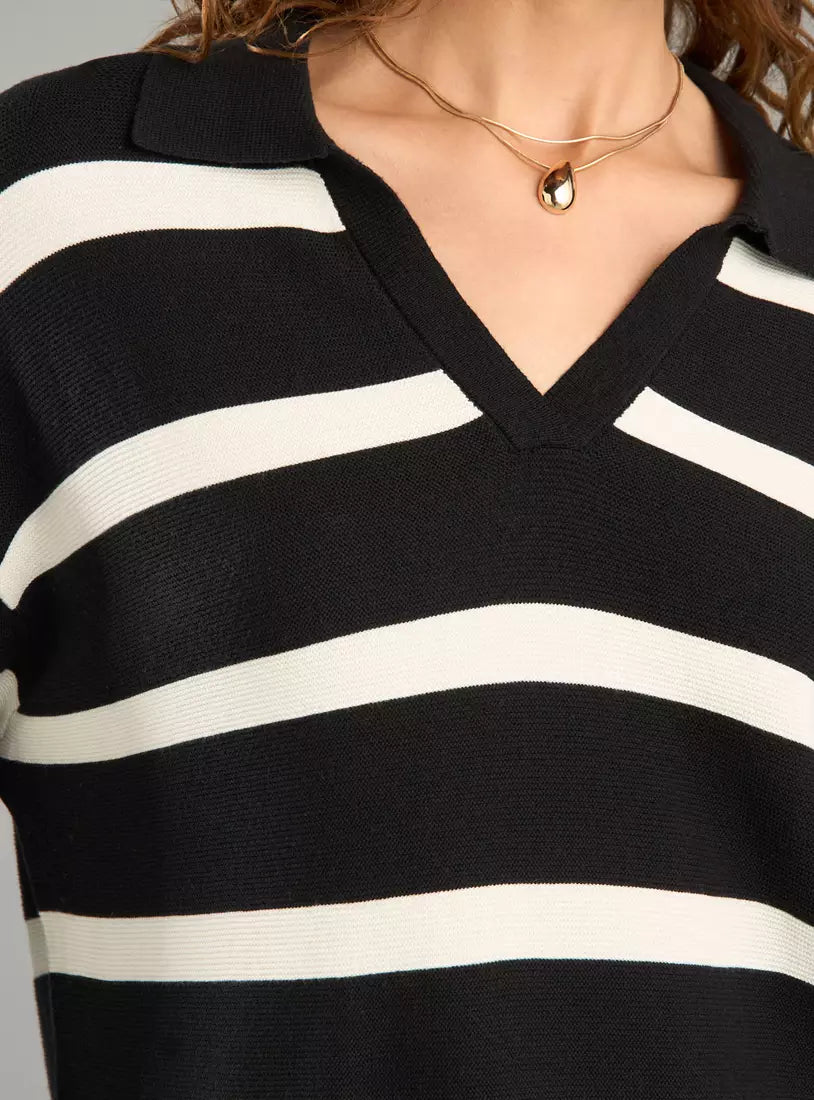 Max Striped Collared Jumper