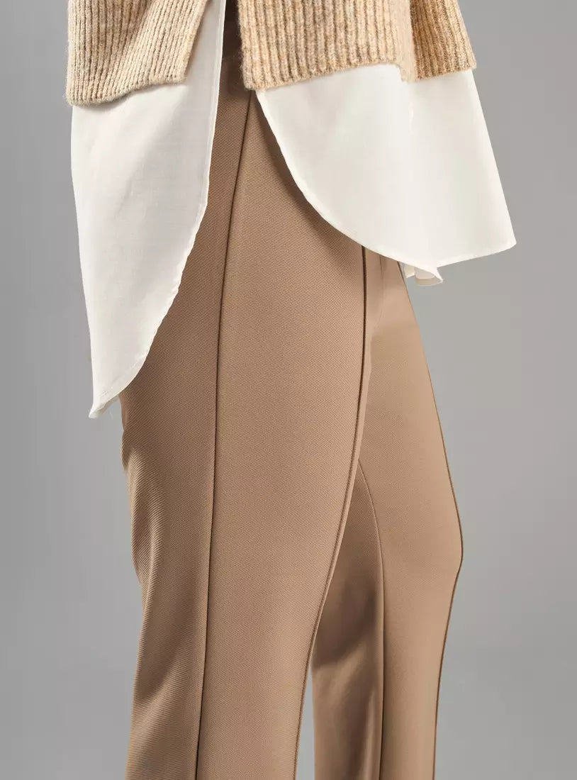 Max Plain Pintuck Detail Wide Leg Pants