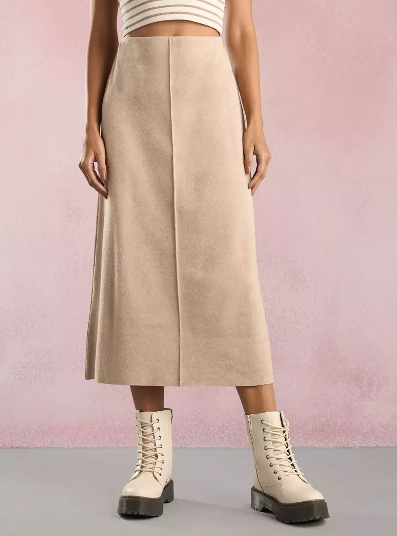Max Plain Midi Skirt