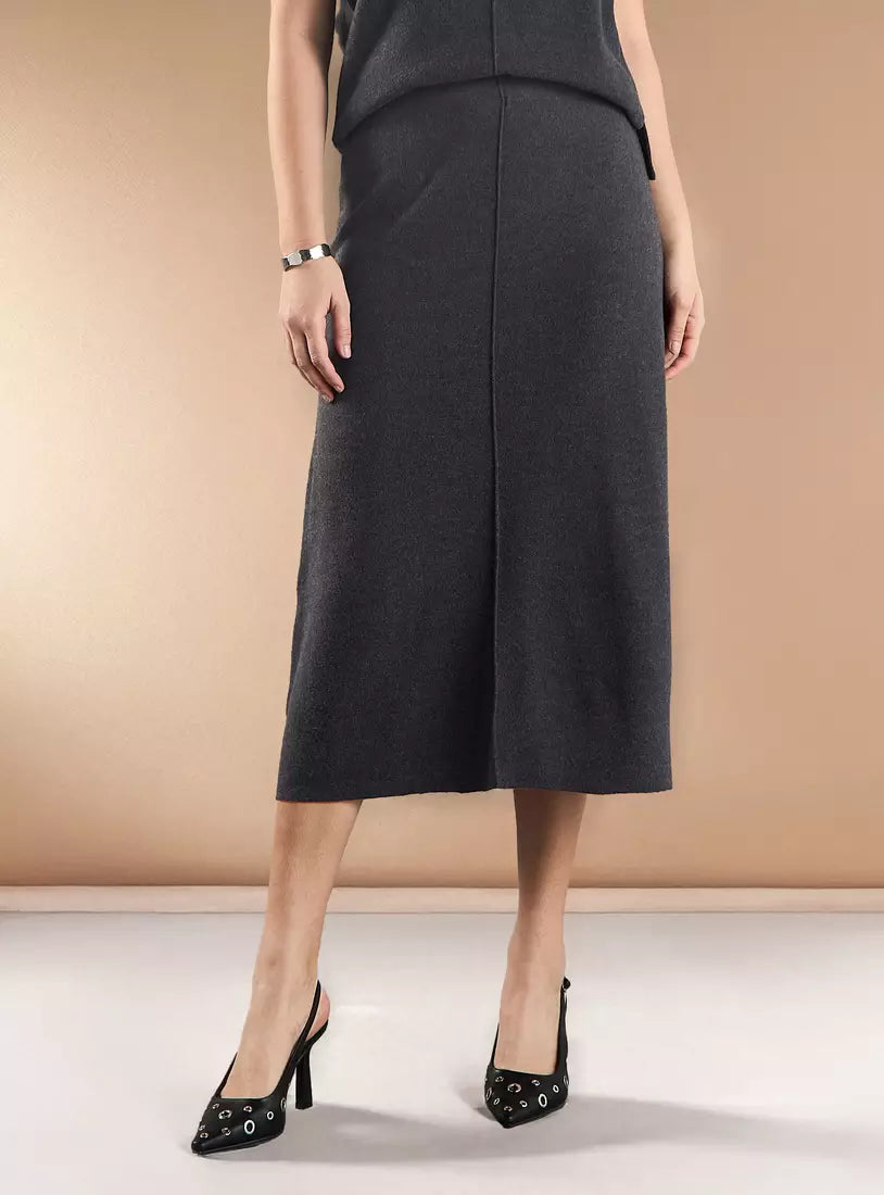 Max Plain Midi Skirt