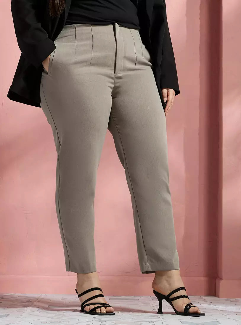 Max Plain Tapered Pants (Plus Size)
