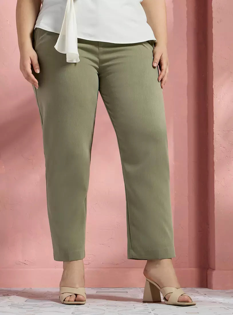 Max Plain Tapered Pants (Plus Size)