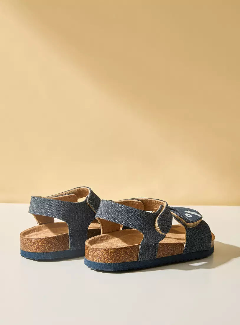 Max Fish Print Strap Sandals