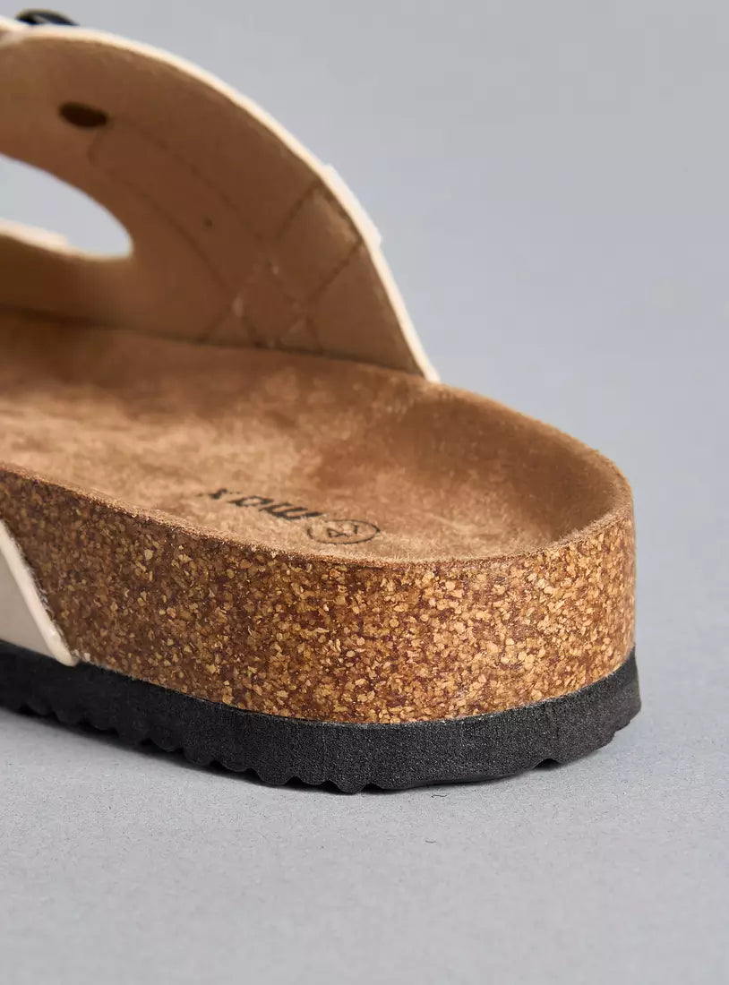 Max Buckle Detail Slip-On Sandals