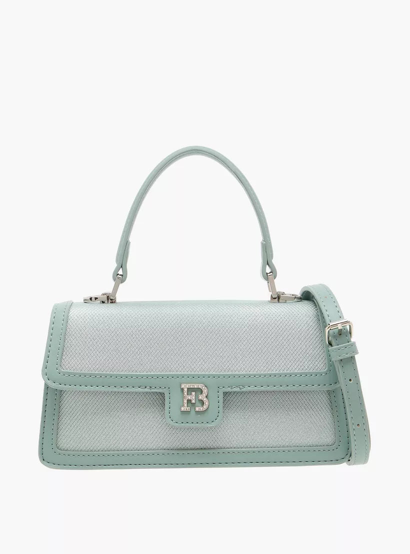 Flora Bella Panelled Satchel Bag with Detachable Strap