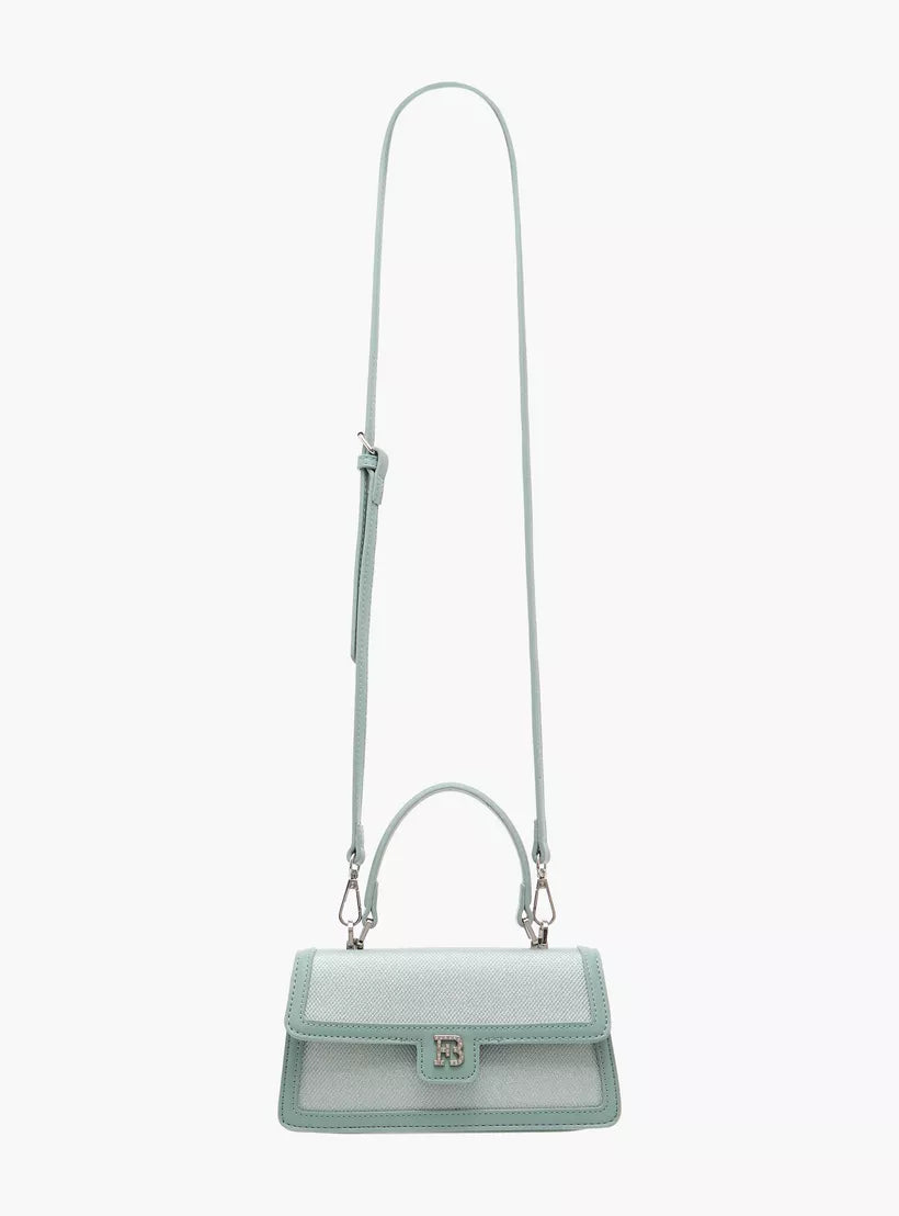 Flora Bella Panelled Satchel Bag with Detachable Strap