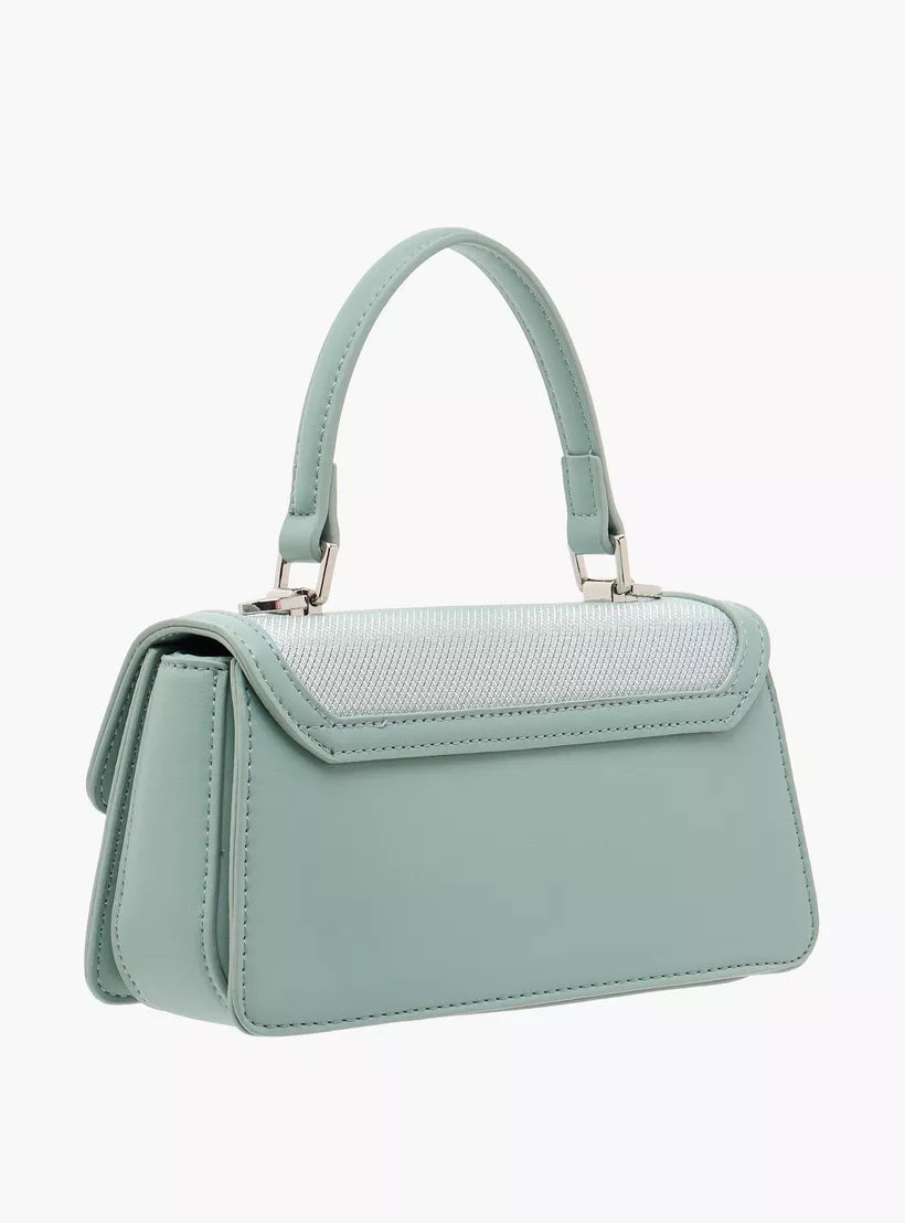 Flora Bella Panelled Satchel Bag with Detachable Strap